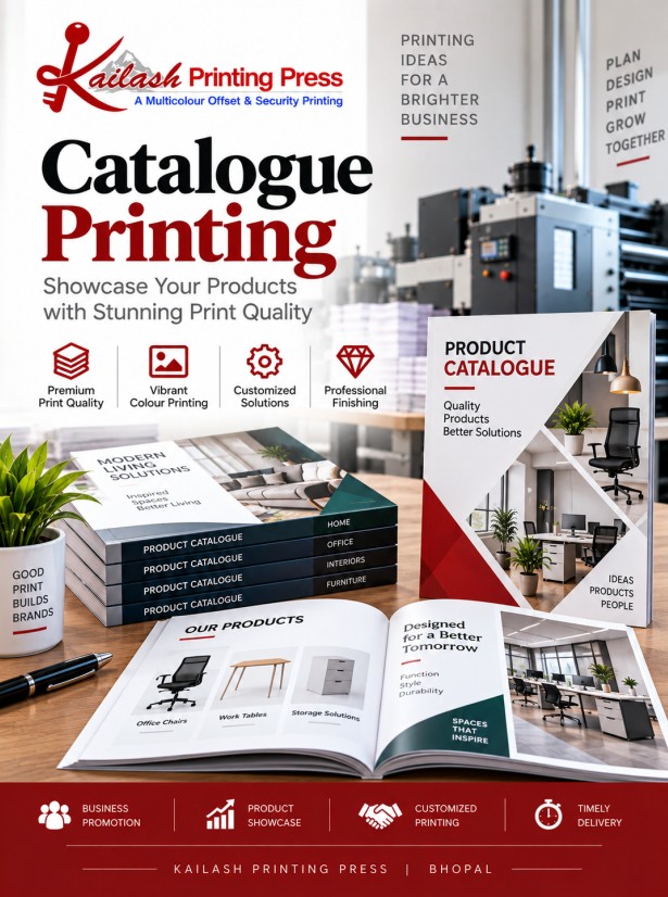 Catalogue printing services at Kailash Printing Press in Bhopal